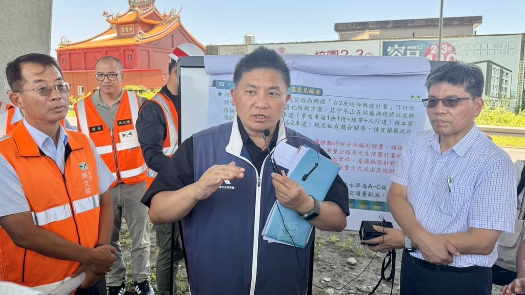 吳宗憲考察宜蘭交通建設 林國漳提出婦幼友善願景
