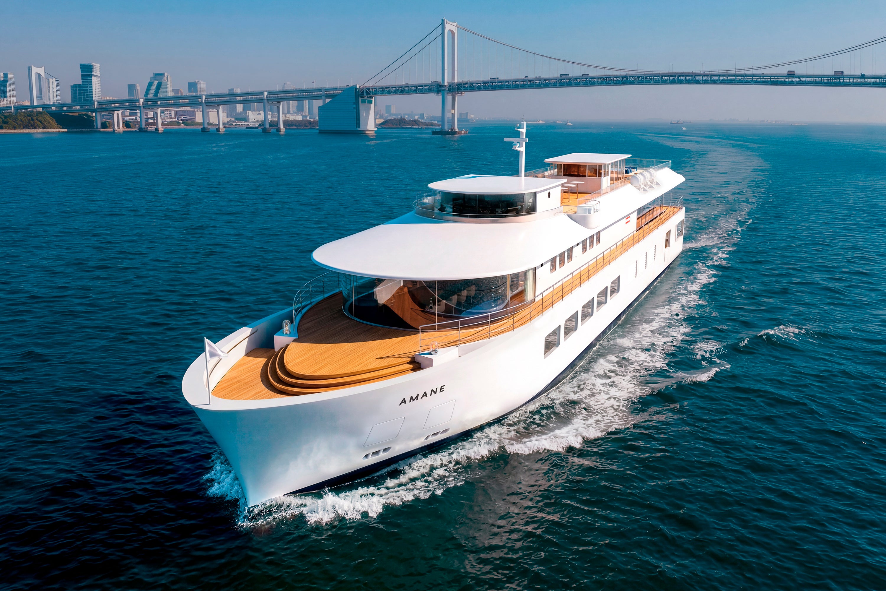Wonderwall®が新クルーズ船「AMANE」のトータルデザインを担当！東京湾を“庭”に見立て、その水上に浮かぶ邸宅のような船上空間をデザイン