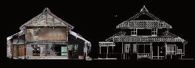【福岡県八女市】歴史的建築をレーザーで探る！