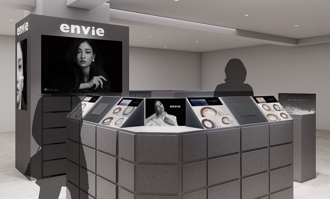Color Contact Lens Brand 'envie' Opens First Department Store Permanent Store 'envie OSAKA' at Daimaru Shinsaibashi on July 9