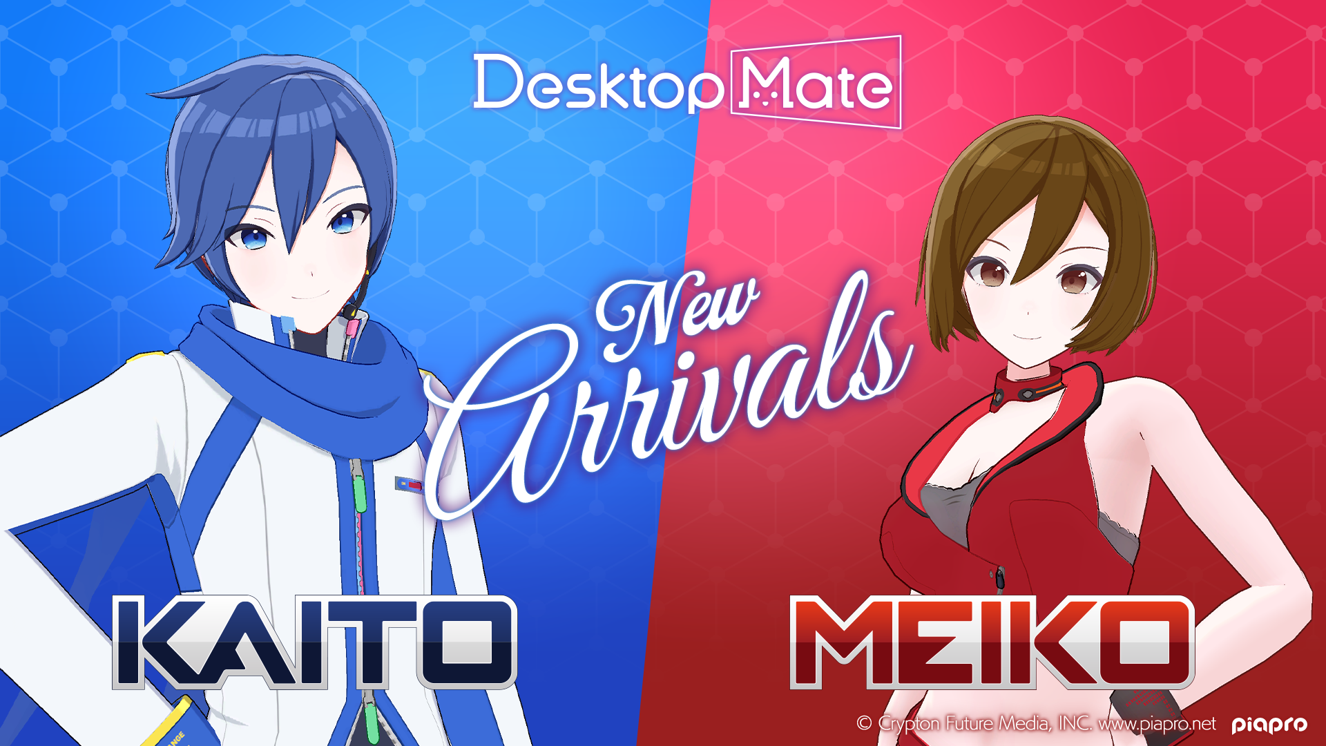 Desktop Mate MEIKO DLC and KAITO DLC Released Simultaneously Today!