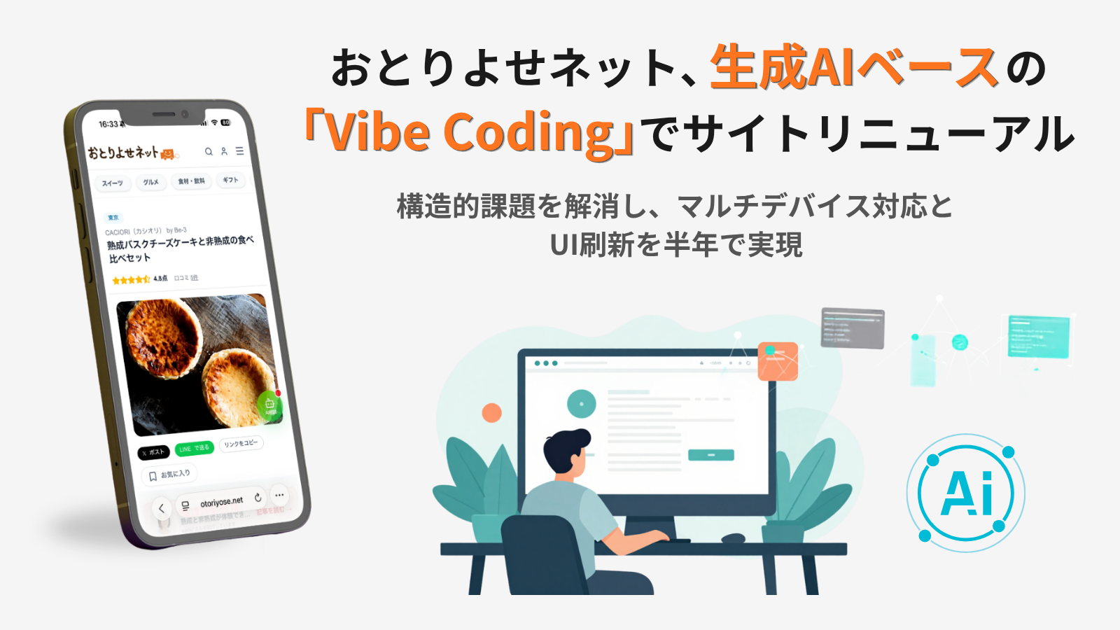 【25% Increase in User Engagement】Otoriyose.net Fully Revamped with Generative AI, Reveals AI Integration Process and New UI Development