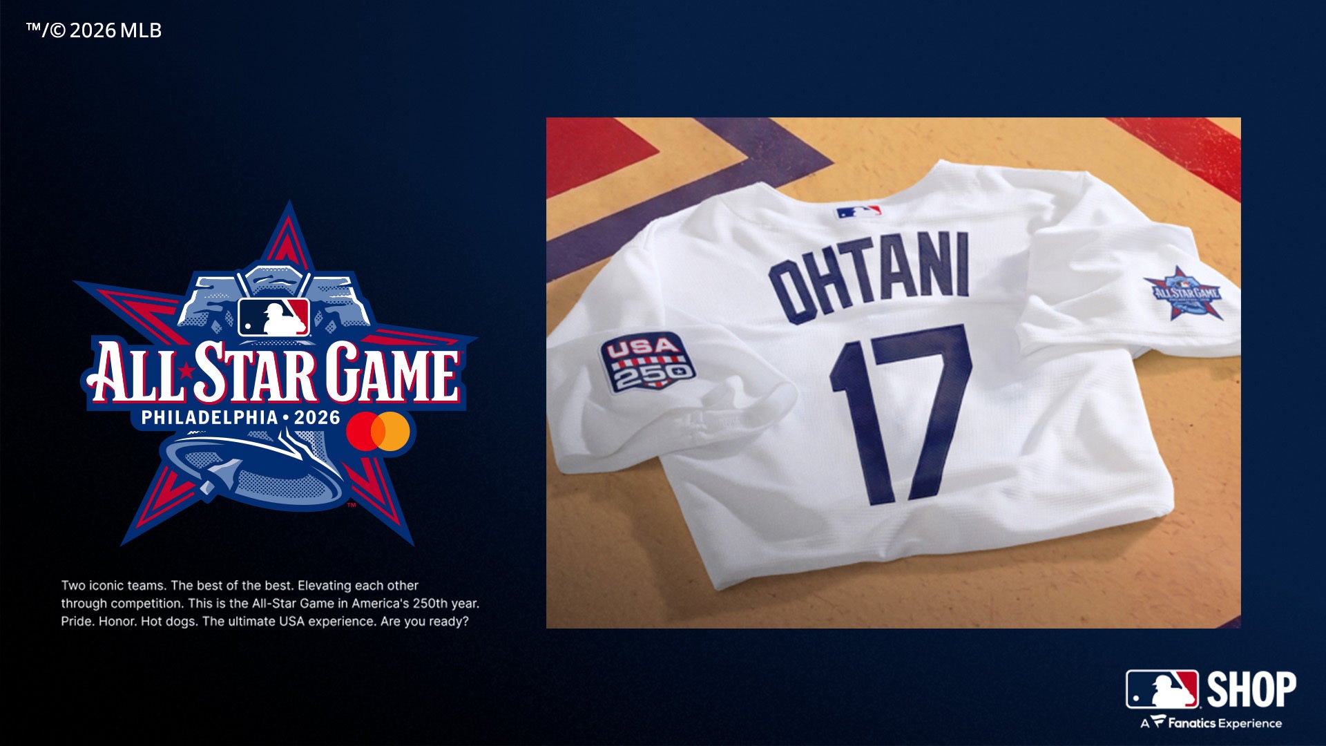 MLB™︎ All-Star Game 2026 Commemorative Goods to be Sold at Phillies' Home Ground, Citizens Bank Park!