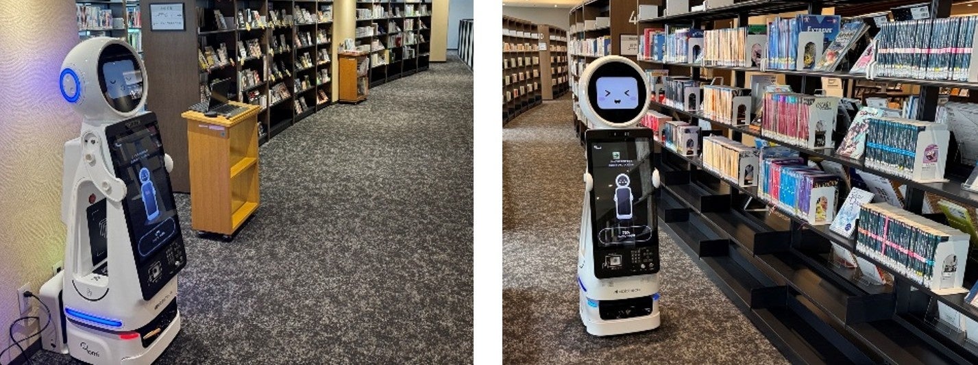 OIT Library Robot Guides Users to Desired Books