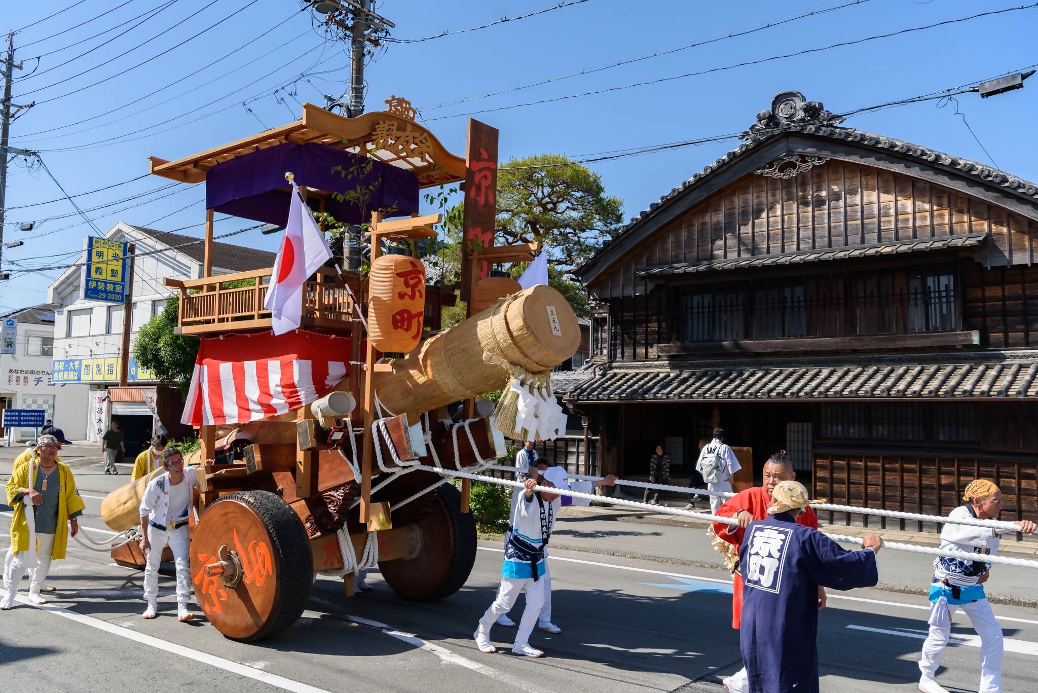 【三重県・伊勢市】相川七瀬さん、バッテリィズの寺家さん、アンジュルムの伊勢鈴蘭さんなども参加。第63回神宮式年遷宮「お木曳行事」の幕開け。
