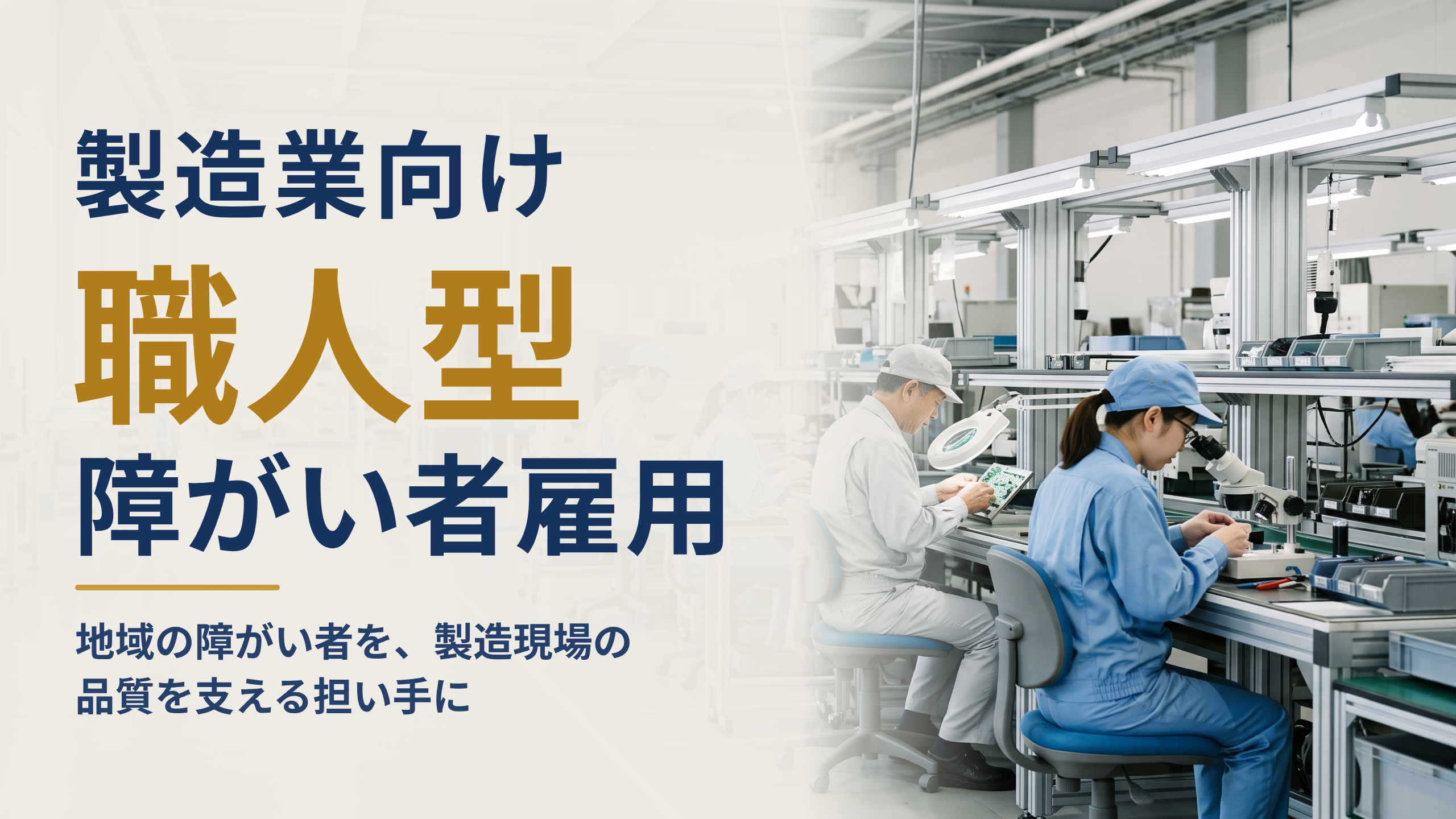 製造業向け「職人型 障がい者雇用ソリューション」を提供開始