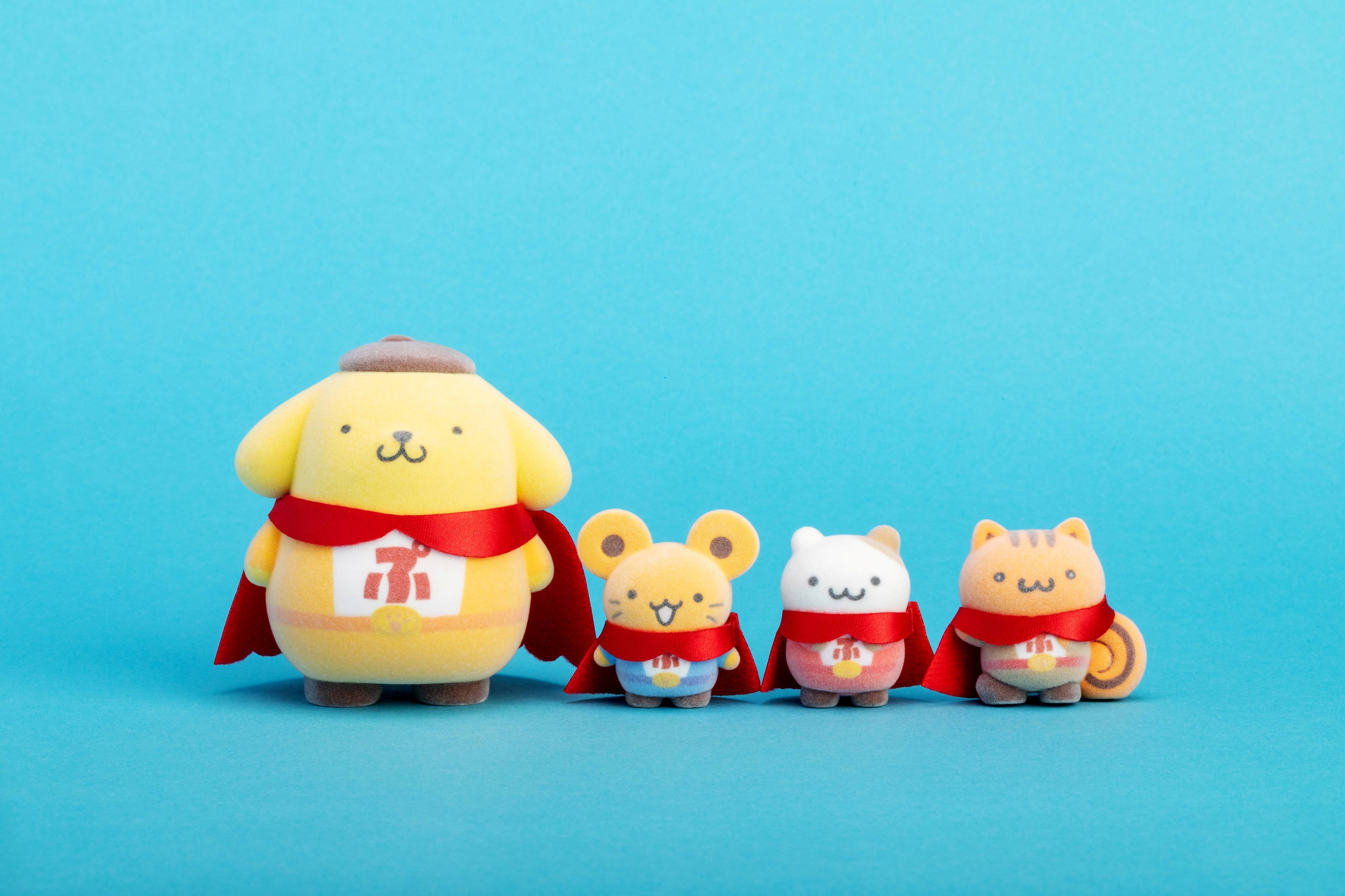 サンリオキャラクターズ「ポムポムプリン」デビュー30周年記念！　オリジナル限定デザインのポムポムヒーローマスコットが発売決定！